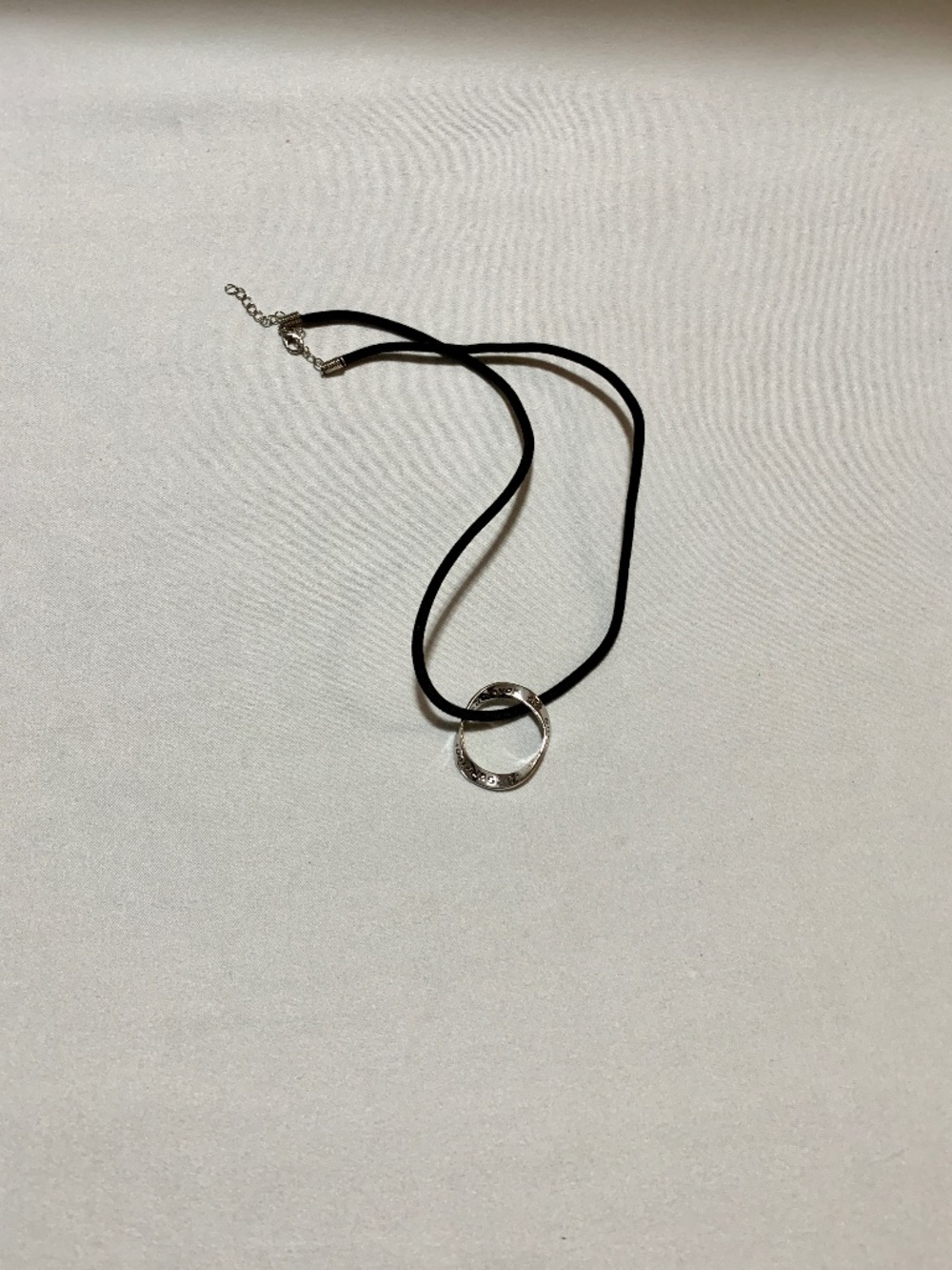 Silver Tone 1.25” by 1” “Survivor” Pendant on Black 18” Cord - Unisex